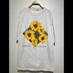 Niagara Falls Canada Sunflowers XL Nature Tourist Botanical shirt